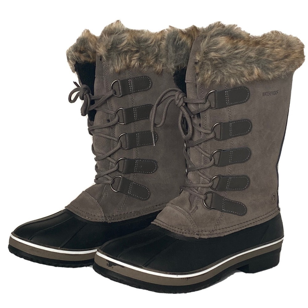 Northside Kathmandu Women 9 Winter Boots‎ Brown Leather Waterproof Insulated